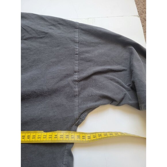 We The Free Gray High Collared Long Sleeve Cropped Top Tag Less Size L Casual - Picture 7 of 8